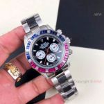 Copy Rolex Cosmograph Daytona Stainless steel Rainbow Watch - Automatic Movement